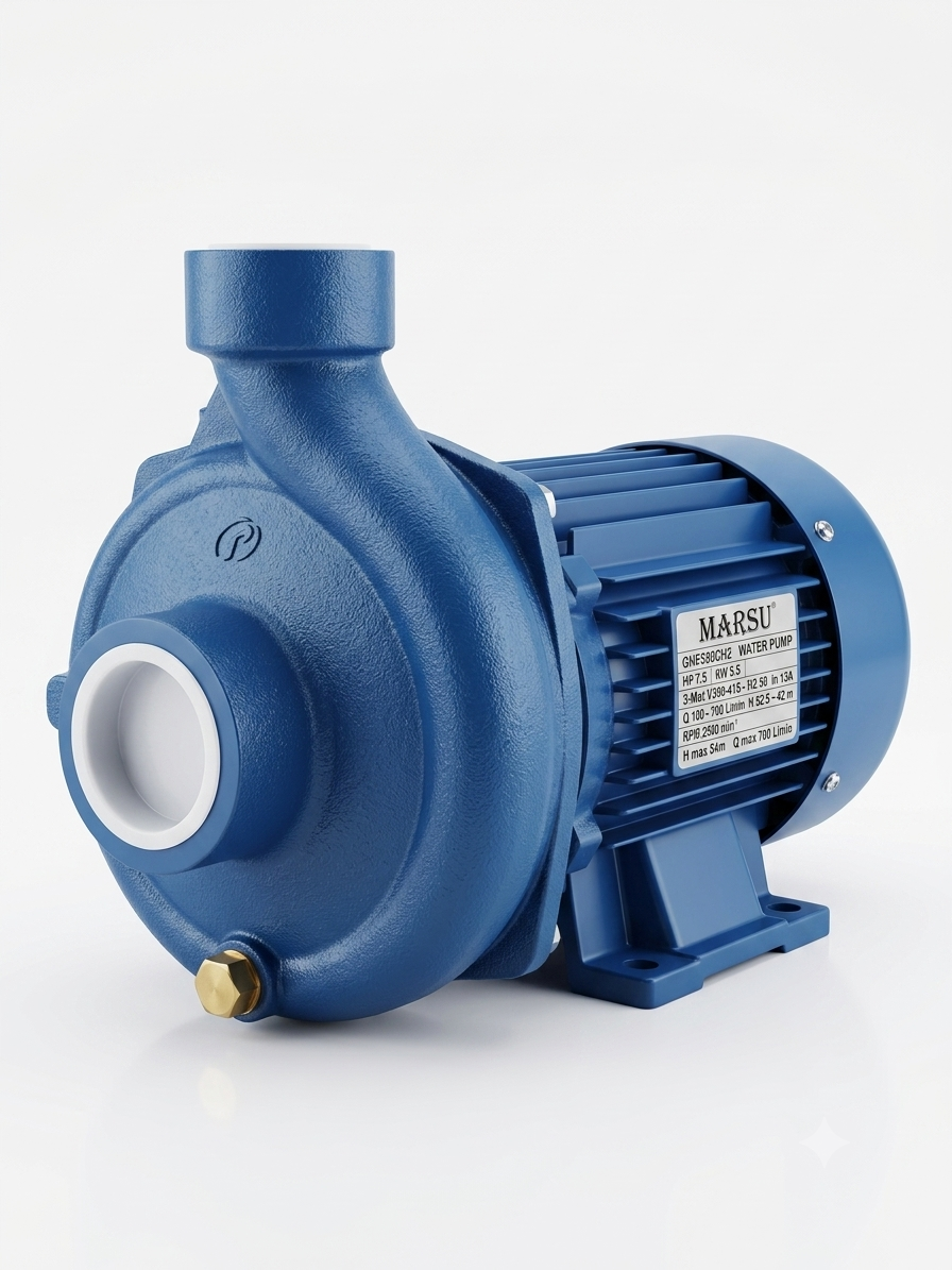 Marsu GHF550CH2 Su Nasosu – Yüksək Məhsuldarlıqlı Sənaye və Məişət Nasosu Marsu GHF550CH2 su nasosu, həm məişət, həm də sənaye təyinatlı su təchizatı sistemlərində yüksək təzyiq və böyük su axını təmin etmək üçün xüsusi olaraq layihələndirilmişdir. Güclü 3 fazalı mühərriki və davamlı gövdə strukturu ilə ən ağır iş şəraitində belə fasiləsiz və səmərəli fəaliyyət göstərir. ⚙️ Texniki Göstəricilər (Technical Specifications) Parametr Göstərici / Qiymət Brend / Model MARSU GHF550CH2 Məhsul Tipi Water Pump (Su Nasosu) Mühərrik Gücü (HP) 7.5 HP Mühərrik Gücü (kW) 5.5 kW Gərginlik (Voltage) 380 - 415 V (3 Fazalı / 3~Mot) Tezlik (Frequency) 50 Hz Cərəyan Şiddəti (Current) 13 A (In) Maksimal Təzyiq Hündürlüyü (H max) 54 metr İşçi Təzyiq Diapazonu (H) 52.5 – 42 metr aralığında Maksimal Su Axını (Q max) 700 L/dəq (L/min) İşçi Su Axını Diapazonu (Q) 100 – 700 L/dəq aralığında Fırlanma Sürəti (Speed) 2900 dövr/dəq (min⁻¹) Maksimal Güc İtkisi / Giriş Gücü (Wmax) 7500 W İzolyasiya Sinfi (Insulation Class) Class F (ICL F) Mühafizə Sinfi (Protection Class) IP X4 İş Rejimi (Duty Cycle) Continuous Duty (Fasiləsiz / Aramsız İşləmə) Sertifikat CE (Avropa Standartlarına Uyğunluq) 🌟 Əsas Üstünlükləri və Xüsusiyyətləri Continuous Duty (Fasiləsiz İş Rejimi): Sənaye tipli dizaynı sayəsində mühərrik qızmadan günlərlə aramsız olaraq fəaliyyət göstərə bilir. Yüksək Səmərəlilik (7.5 HP / 5.5 kW): Güclü 3 fazalı (380V) elektrik mühərriki minimal enerji sərfiyyatı ilə maksimal məhsuldarlıq təmin edir. Geniş Təzyiq və Su Həcmi Diapazonu: Maksimal 54 metr hündürlüyə su vura bilmə qabiliyyəti və dəqiqədə 700 litrə qədər (saatda 42 m³) su nəql etmə imkanı onu analoqlarından fərqləndirir. Davamlı və Etibarlı Gövdə: Ağır iş şəraitinə, korroziyaya və xarici təsirlərə qarşı dözümlü gövdə materialı ilə təchiz olunub. IP X4 Mühafizəsi: Su sıçramalarına və rütubətli mühitlərə qarşı yüksək müqavimət göstərir. 🔌 İstifadə Sahələri (Application Areas) Marsu GHF550CH2 su nasosu çoxşaxəli istifadə imkanlarına malikdir: Kənd Təsərrüfatı və Suvarma Sistemləri: Geniş sahələrin, bağların və əkin sahələrinin damlama və ya çiləmə üsulu ilə suvarılmasında. Sənaye və Zavodlar: Texnoloji xətlərin su təchizatında, soyutma sistemlərində və sənaye tipli su dövriyyəsində. Çoxmərtəbəli Binalar və Yaşayış Kompleksləri: Su təzyiqini artırmaq (hidrofor sistemləri) və su anbarlarından suyu paylamaq üçün. Yanğınsöndürmə Sistemləri: Yüksək təzyiq və debi tələb edən yanğın xətlərinin su təchizatında. Drenaj və Su Nəqli: Böyük həcmli su ehtiyatlarının bir anbardan digərinə sürətli şəkildə köçürülməsində. Sifariş vermək, qiymət təklifi almaq və ya texniki məsləhət üçün bizimlə dərhal əlaqə saxlayın: 📍 Ünvan: Əhməd Rəcəbli 219, Bakı, Azərbaycan 📞 Əlaqə: +99451 390 15 63 🌐 Veb sayt: www.netagroup.az